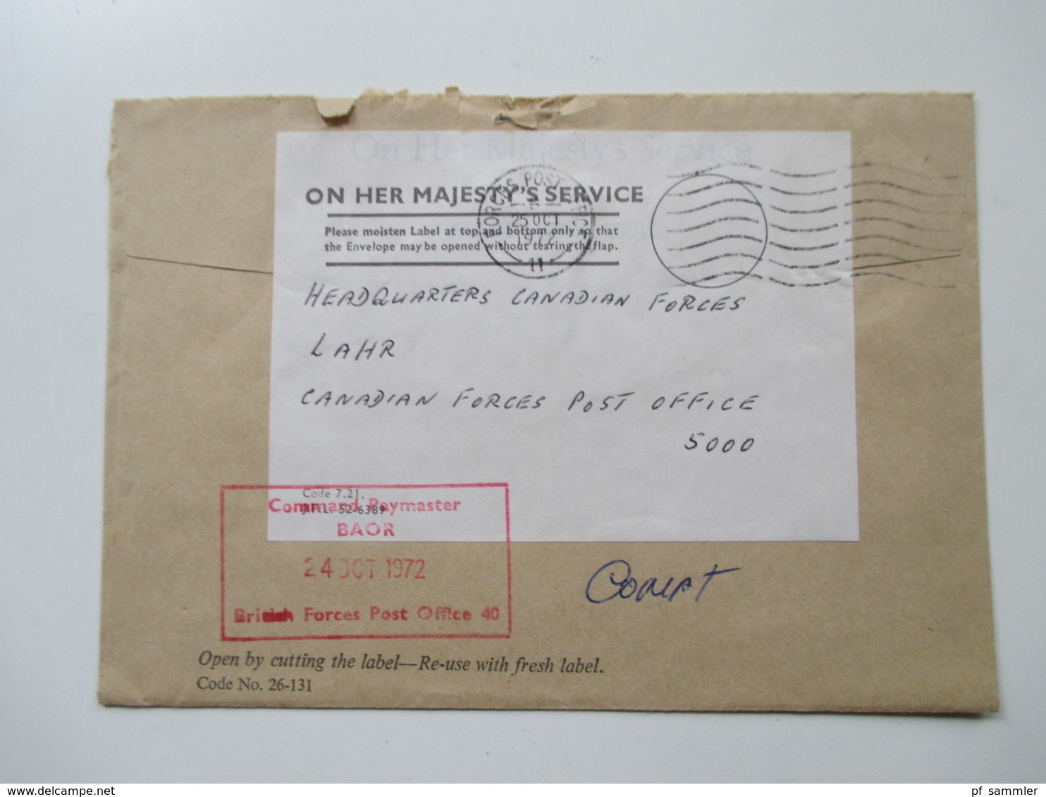 Kanada Um 1970 CFPO 105 14 Belege General Delivery. Verschiedene Stempel. OHMS Usw. Tolle Belege! - Storia Postale