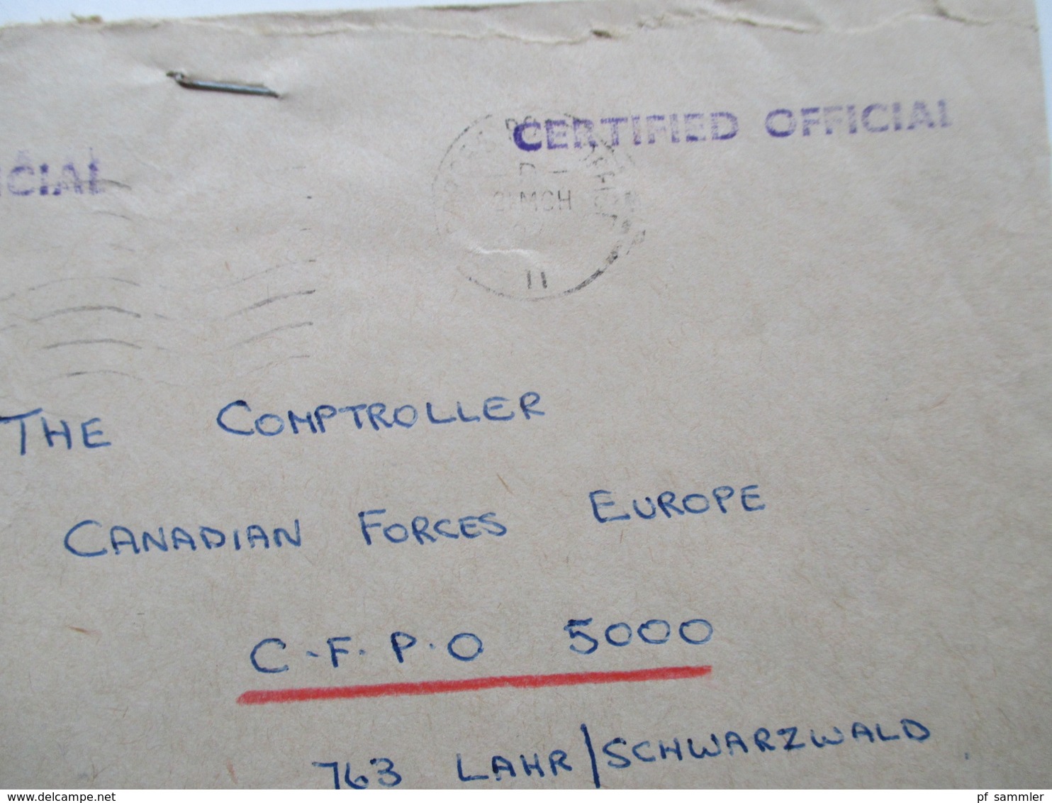 Kanada um 1970 CFPO 105 14 Belege General Delivery. Verschiedene Stempel. OHMS usw. Tolle Belege!