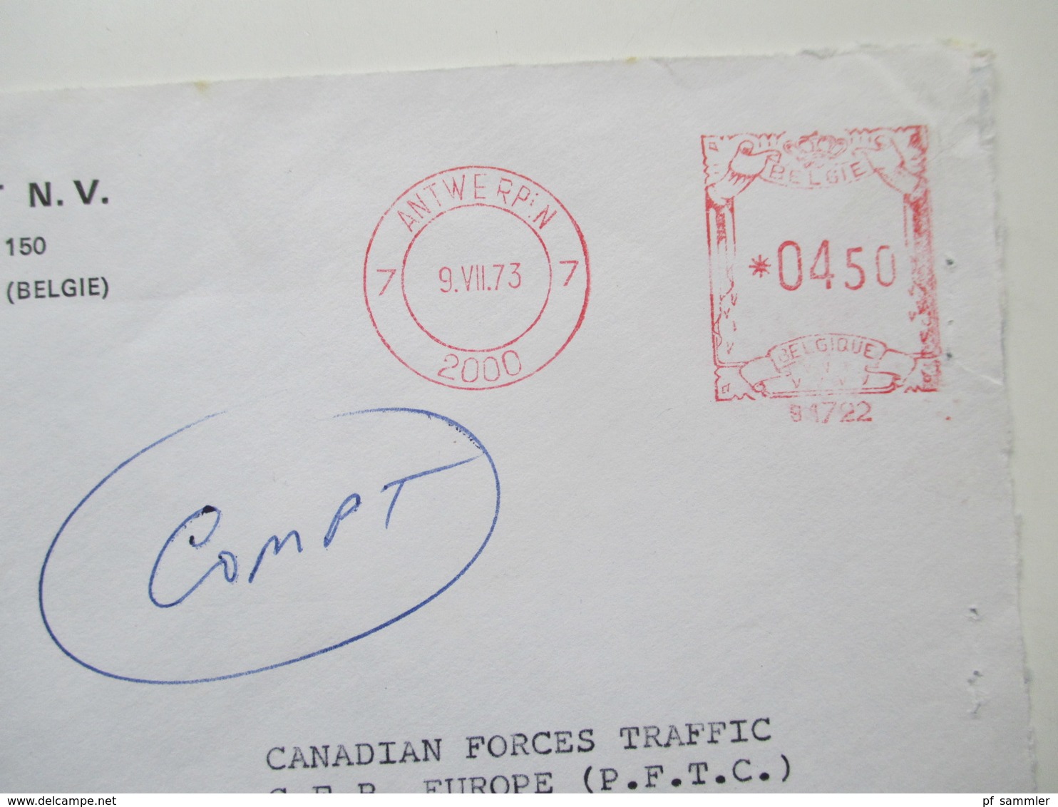 Kanada um 1970 CFPO 105 14 Belege General Delivery. Verschiedene Stempel. OHMS usw. Tolle Belege!