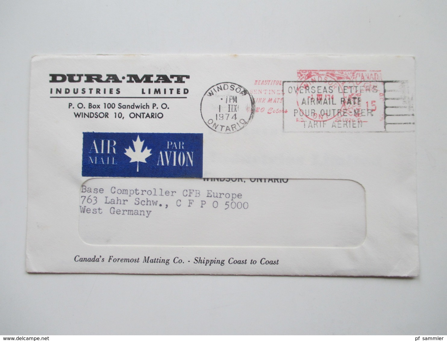 Kanada um 1970 CFPO 105 14 Belege General Delivery. Verschiedene Stempel. OHMS usw. Tolle Belege!