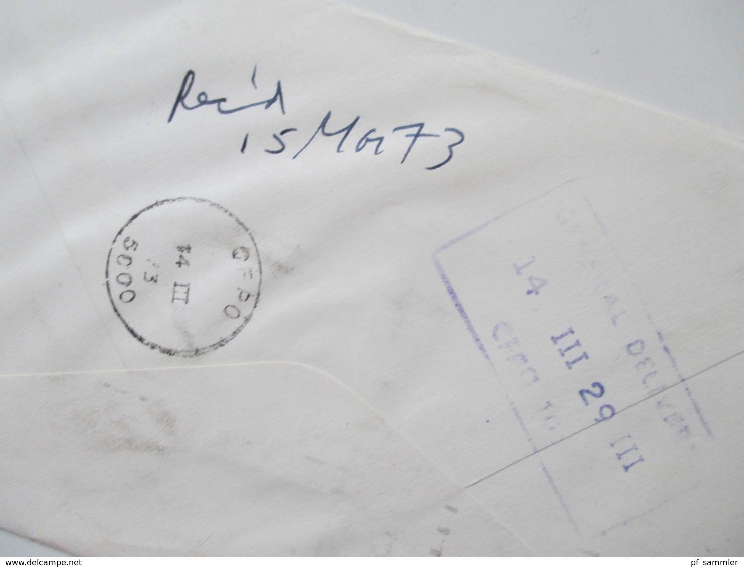 Kanada um 1970 CFPO 105 14 Belege General Delivery. Verschiedene Stempel. OHMS usw. Tolle Belege!