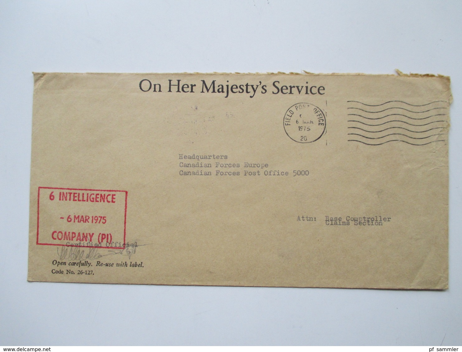 Kanada um 1970 CFPO 105 14 Belege General Delivery. Verschiedene Stempel. OHMS usw. Tolle Belege!