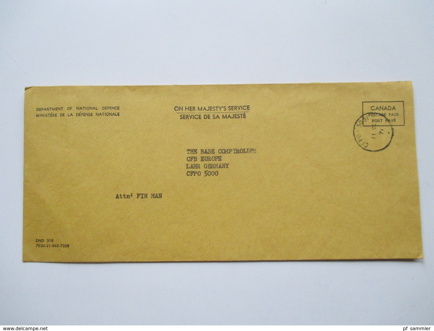 Kanada um 1970 CFPO 105 14 Belege General Delivery. Verschiedene Stempel. OHMS usw. Tolle Belege!