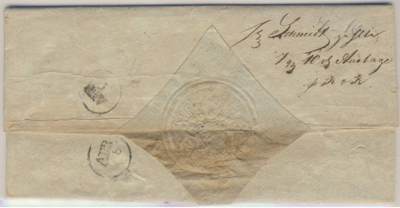 Braunschweig  - Wolfenbüttel, Ra2 A. Postvorschußbrief  N. (?) 1824 - Braunschweig