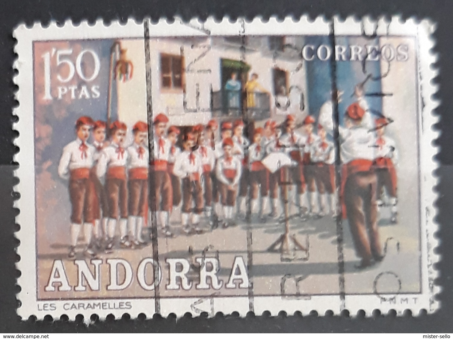 ANDORRA ESPAÑOLA 1972 Folklore. USADO - USED. - Oblitérés