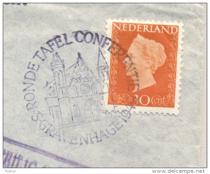 Nederland / Nederlands Indië - 1949 - Ronde Tafel Conferentie, Grafelijke Zalen En Veilig Verkeer Batavia Op 1 Cover - Nederlands-Indië