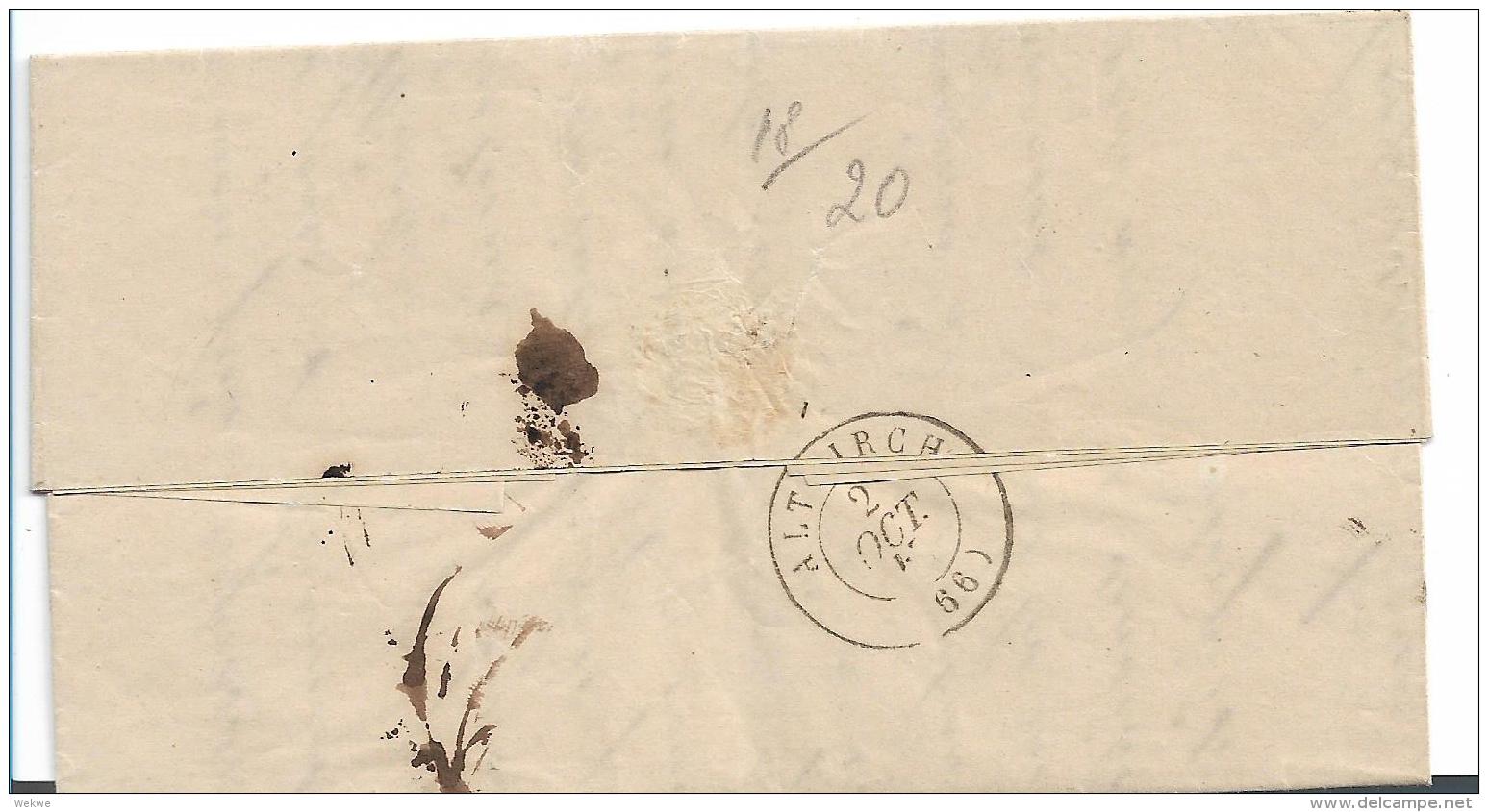 EL088 / Elsass,La Wantzenau 1847. Landpost Altkirch (Poste Rurale) - Other & Unclassified