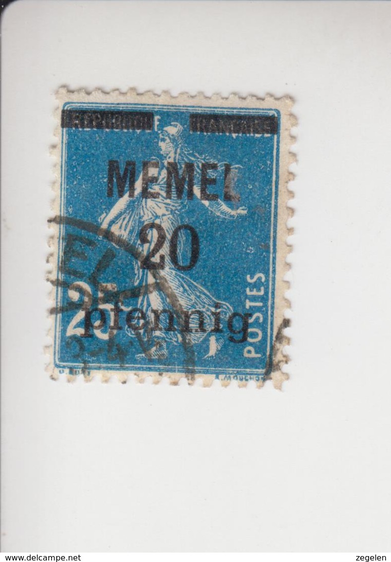 Memelgebied Cat.Michel 20 Gestempeld - Used Stamps