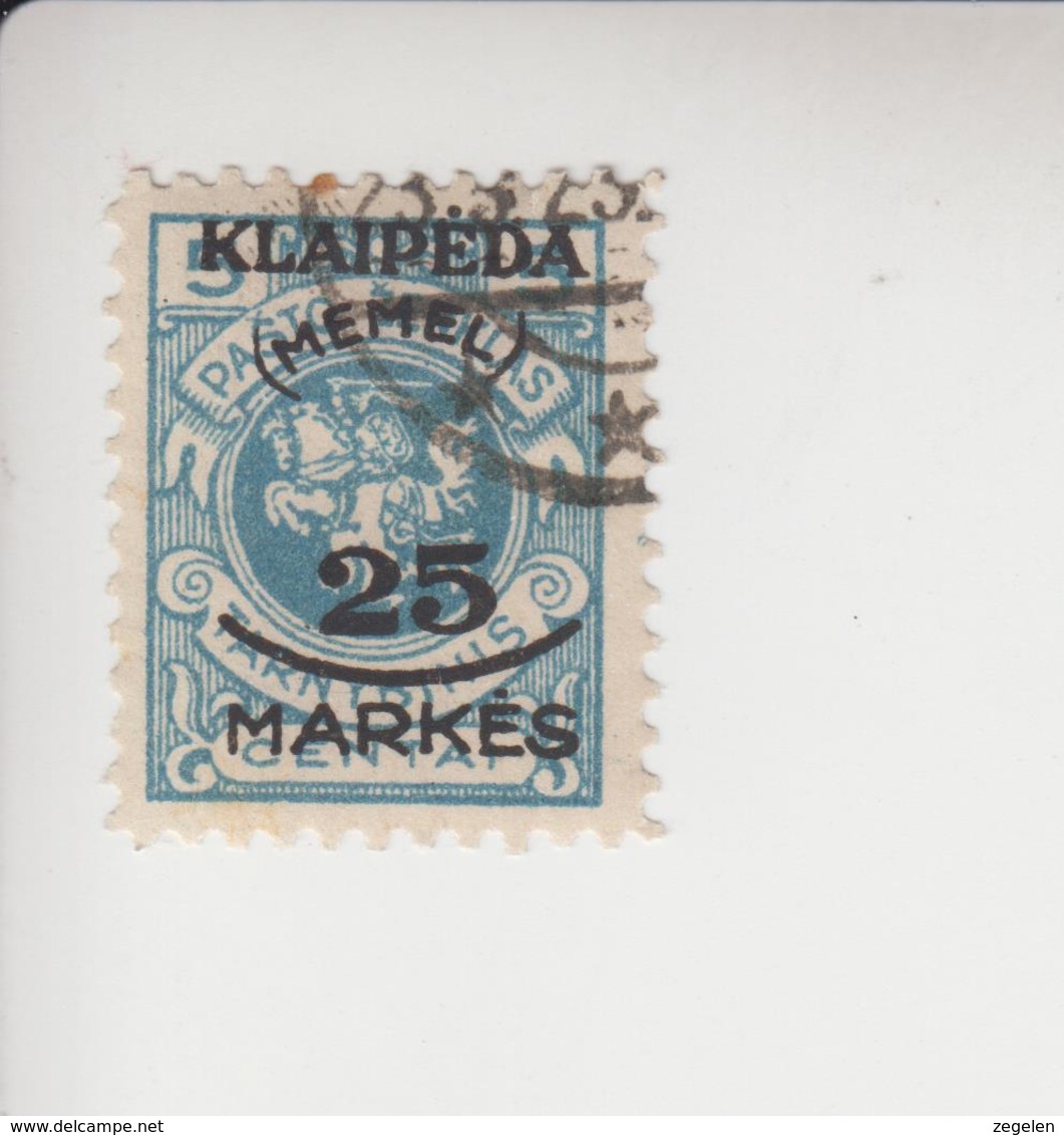 Memelgebied Cat.Michel 125 Gestempeld - Used Stamps
