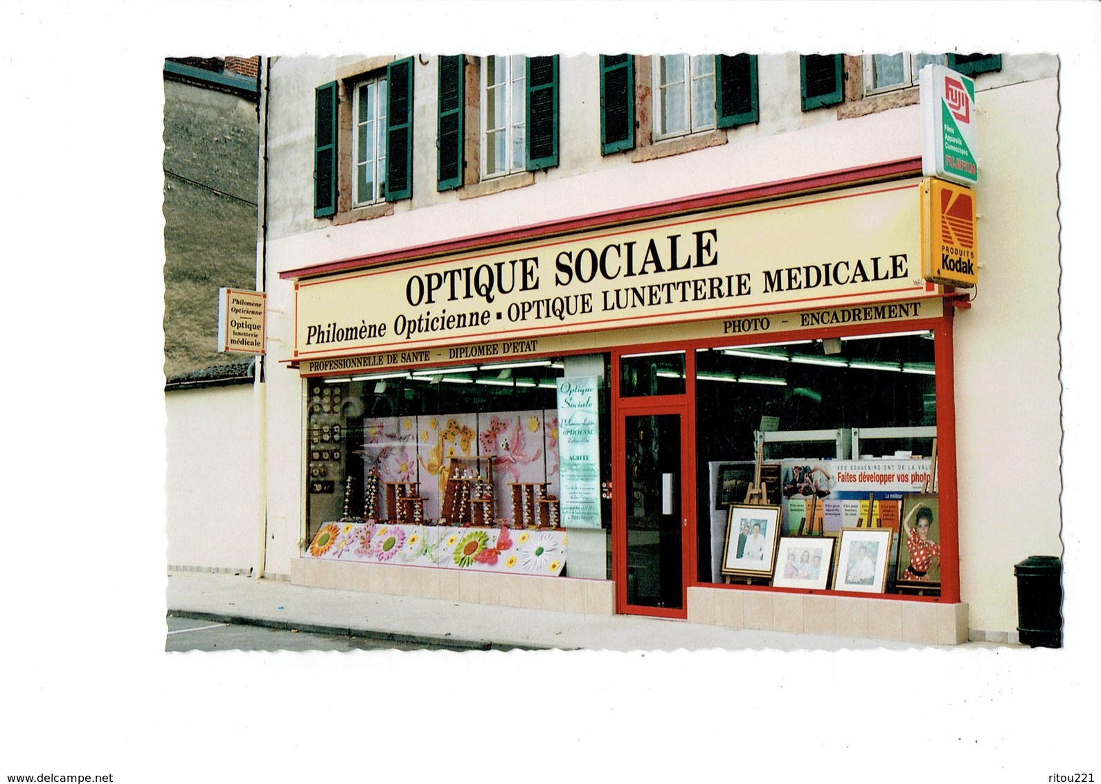 Cpm 21 - GENLIS - Côte D'Or - Vitrine Magasin OPTIQUE Philomène Lunetterie - Autres & Non Classés