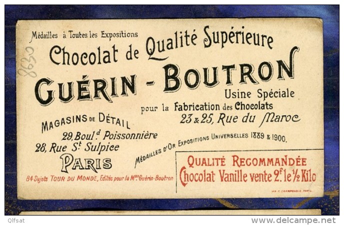 Chromo Guerin-Boutron Tour Du Monde 75 World Trip Gorges Rummel Algérie Constantine Victorian Trade Card - Guerin Boutron