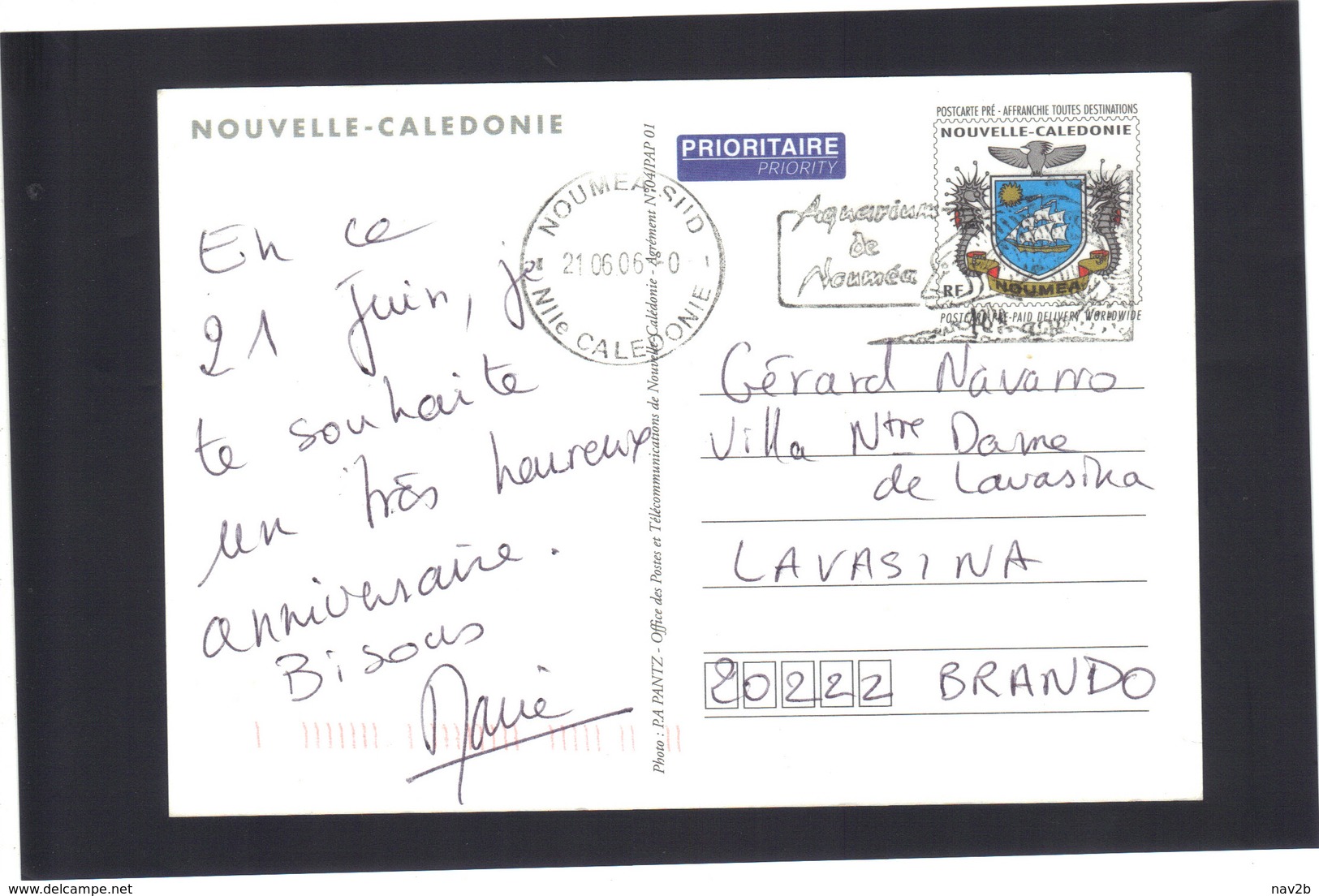 Entier Carte Postale Oblitérée 2006 . - Postwaardestukken