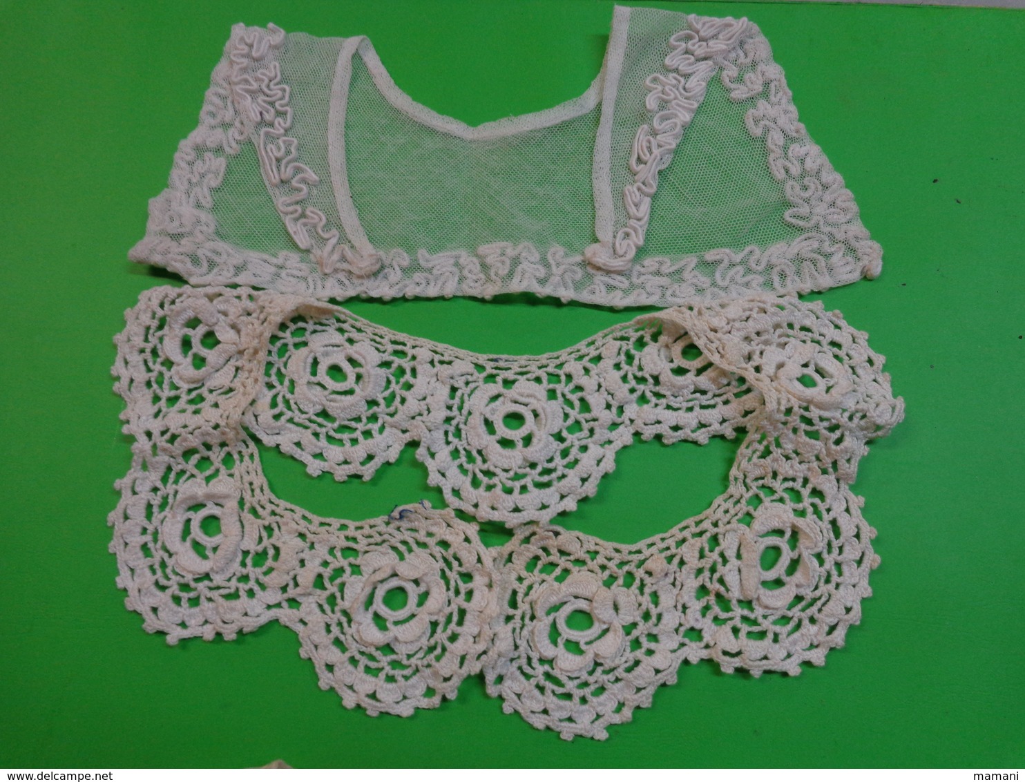 Lot De  5  Faux Col Ancien Ou Plastron ...dentelle A Determiner - Autres & Non Classés