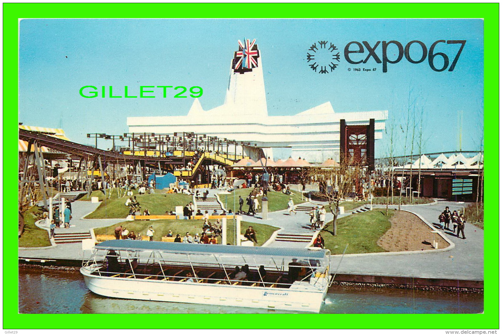 EXPOSITIONS - EXPO67, MONTRÉAL - LE PAVILLON DE LA GRANDE-BRETAGNE - No EX212 - ANIMÉE - - Expositions