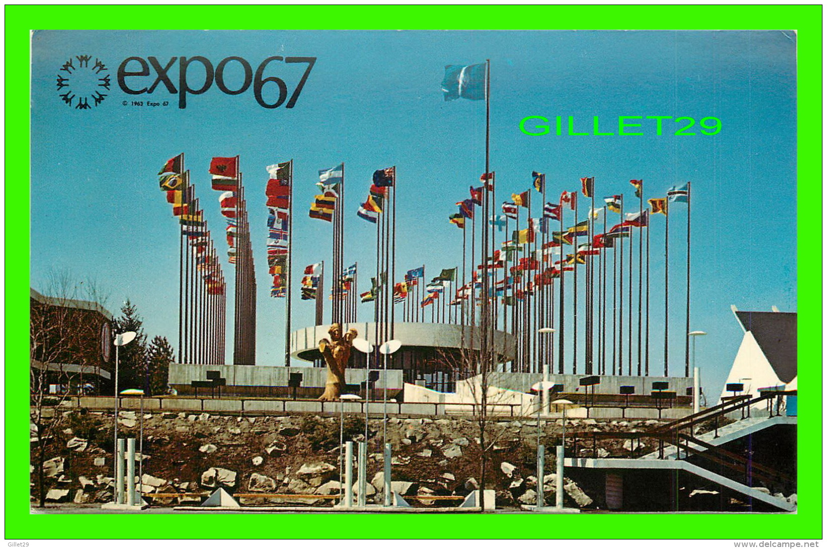 EXPOSITIONS - EXPO67, MONTRÉAL -  LE PAVILLON CONSACRÉ AUX NATIONS UNIES ;- No EX218 - MESSAGERIES DE PRESSE BENJAMIN - - Expositions
