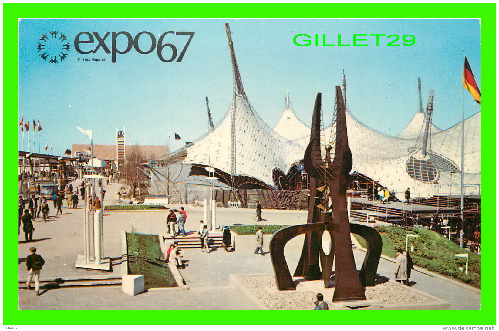 EXPOSITIONS - EXPO67, MONTRÉAL - LE PAVILLON DE LA REPUBLIQUE FEDERALE D'ALLEMAGNE -  No EX210  - MESSAGERIES DE PRESSE - Expositions