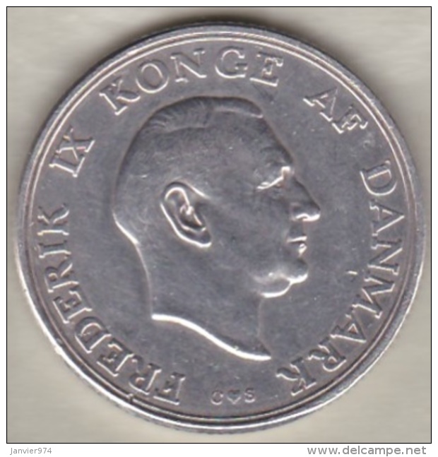 Denmark 2 Kroner 1958 . Princess Margrethe's 18th Birthday . Argent. KM# 845 - Dinamarca