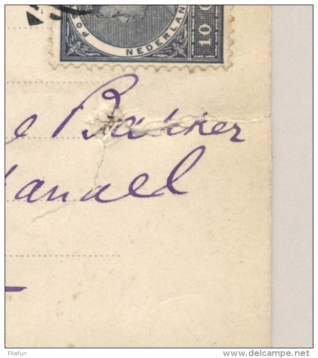 Nederlands Indië - 1904 - 7,5 Cent Briefkaart + 10 Cent Veth - Aangetekend Van VK Weltevreden Naar Amsterdam - Netherlands Indies