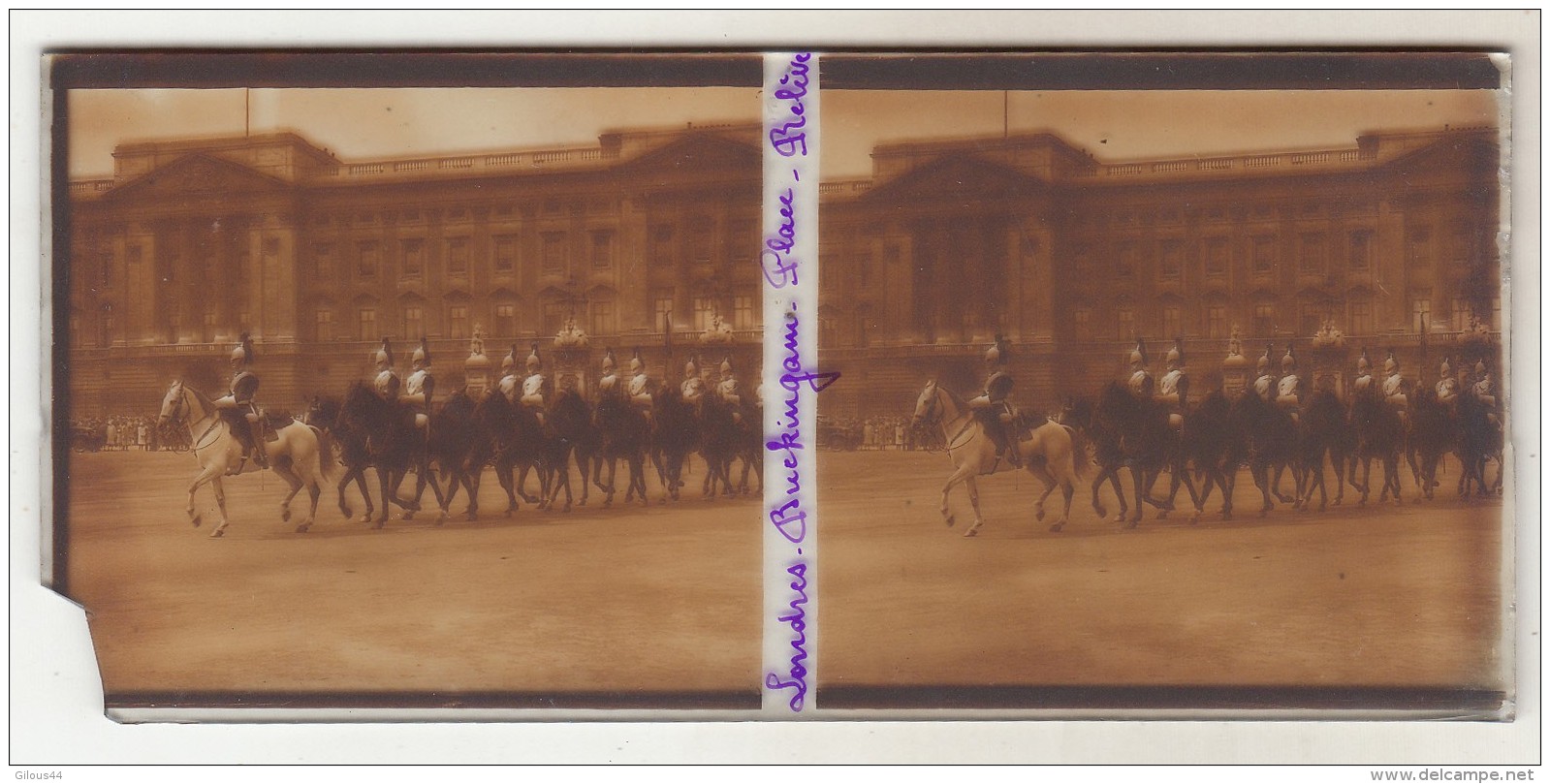 Photo Stereoscopique  Londre Buckimham Palace - Plaques De Verre