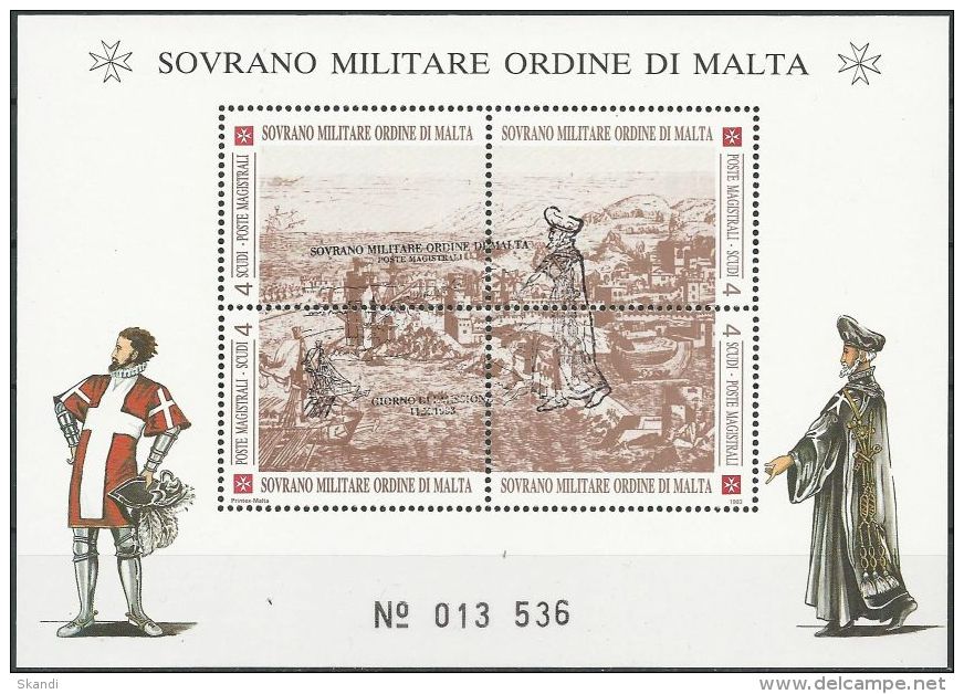 ORDEN VON MALTA 1993 Block O Used - Malta (Orden Von)