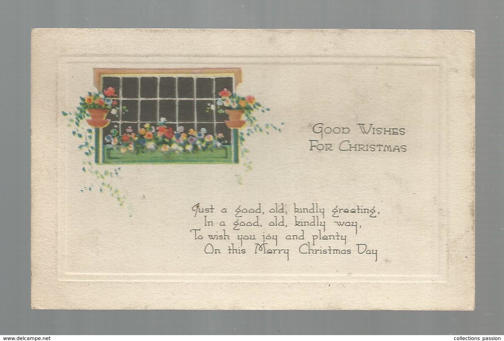 Cp , NOEL , Good Wishes For CHRISTMAS , Voyagée1923, Ed. Gibson Art Company - Sonstige & Ohne Zuordnung