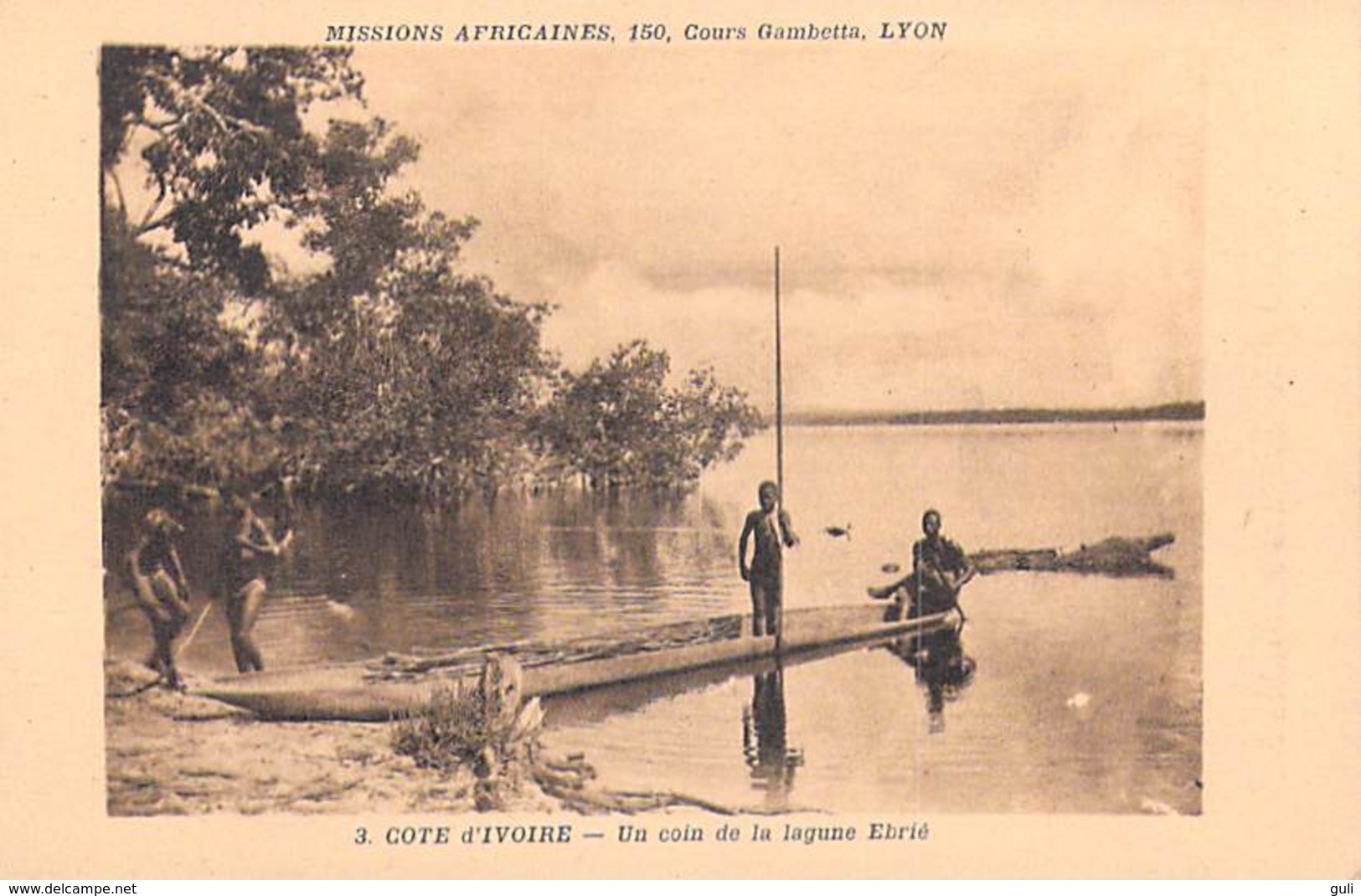 Afrique > Côte-d'Ivoire Un Coin De La Lagune Ebrié    Missions Africaines Lyon ( Mission Religion Lescuyer 3) - Côte-d'Ivoire