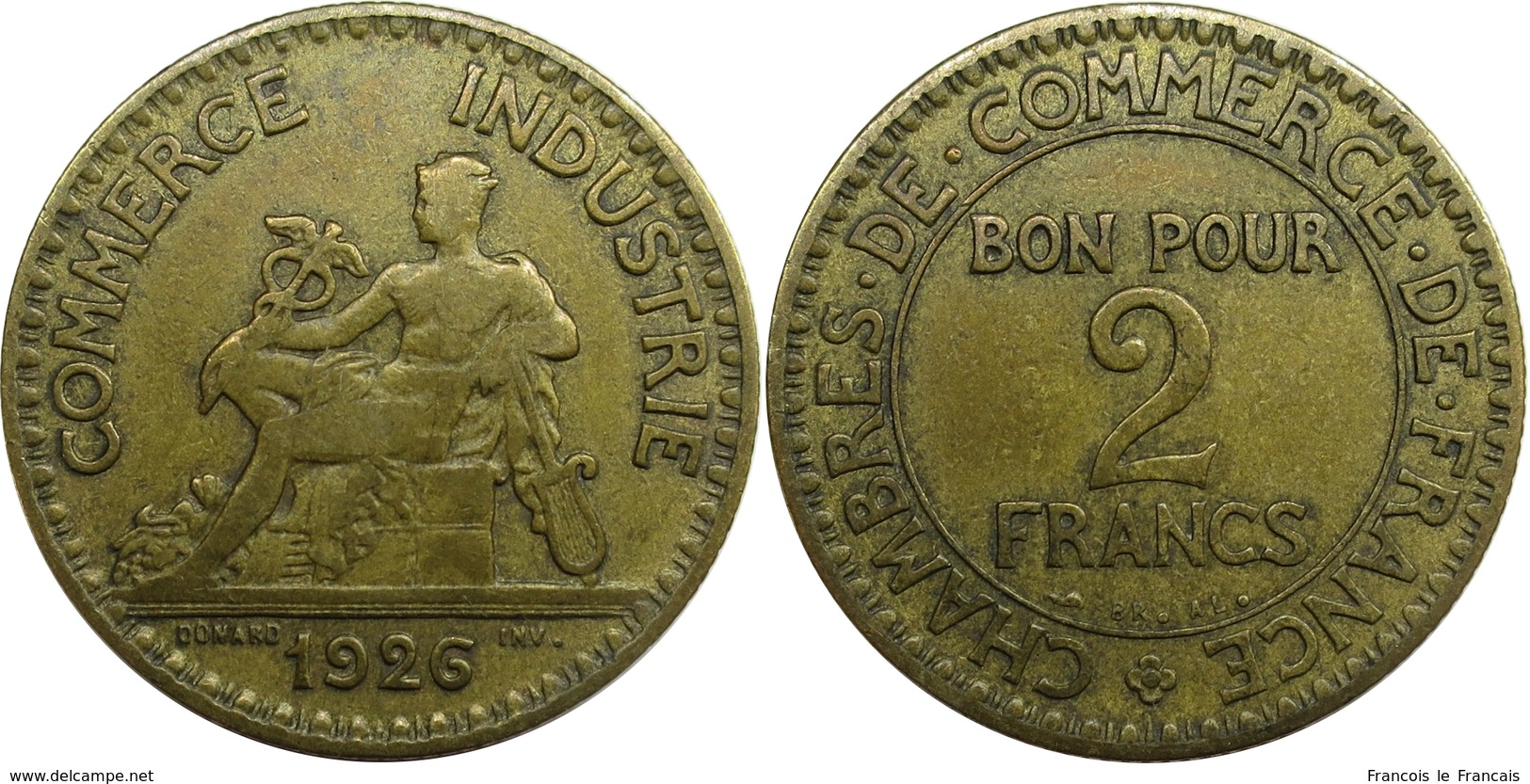 France - Troisième République - 2 Francs 1926 Chambres De Commerce - Autres & Non Classés