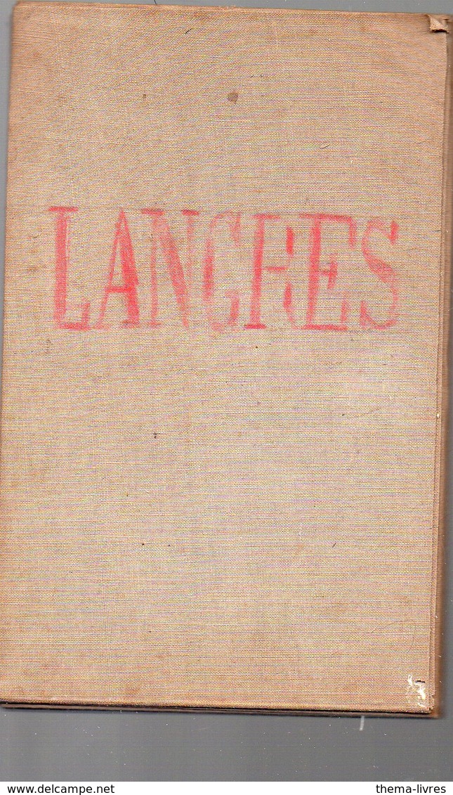 Langres (52 Haute Marne) Carte Entoilée  XIXe 1/80.000e 1885 (PPP8571) - Landkarten