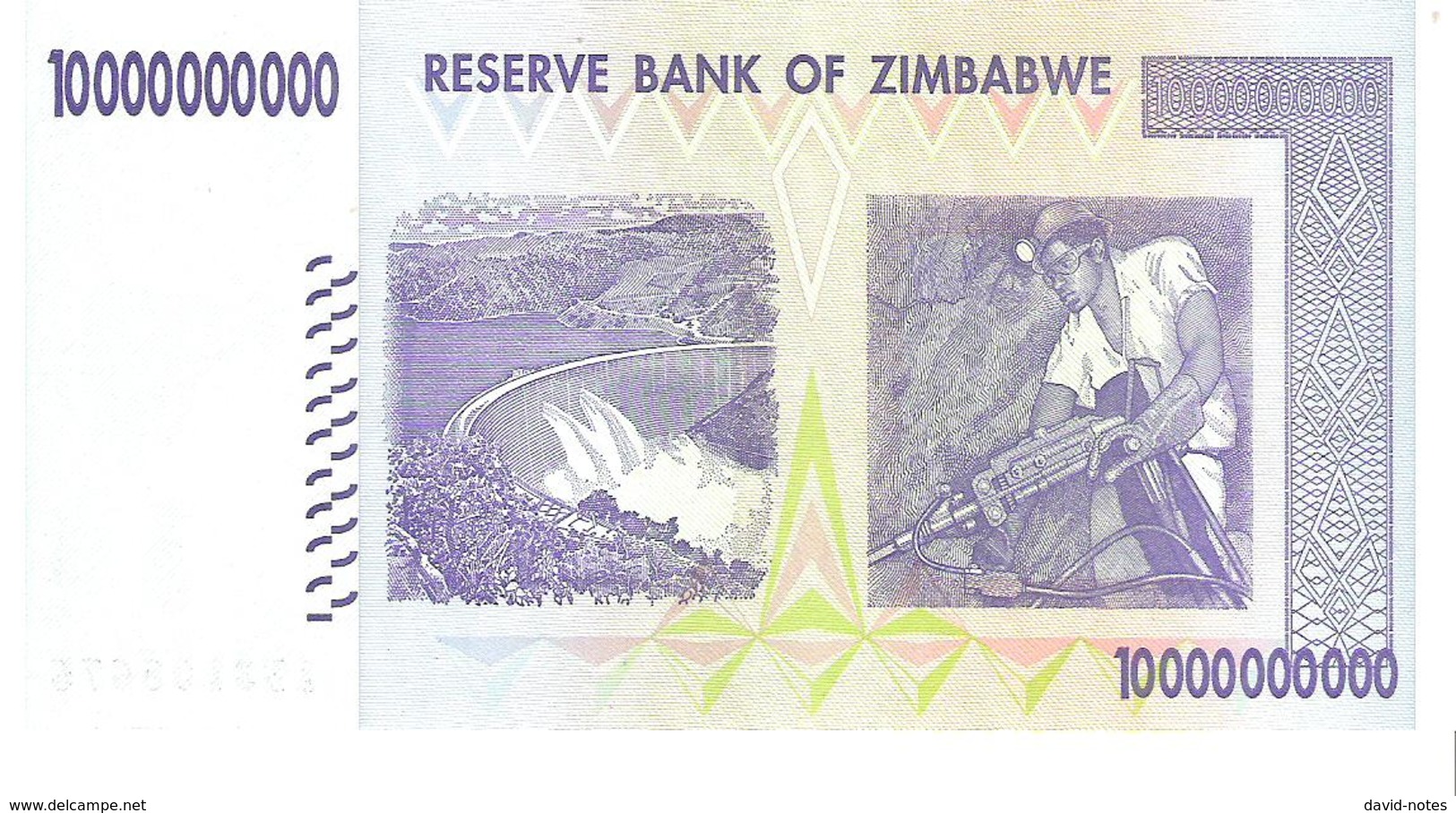 Zimbabwe - Pick 85 - 10.000.000.000 (10000000000) Dollars 2008 - Unc - Zimbabwe