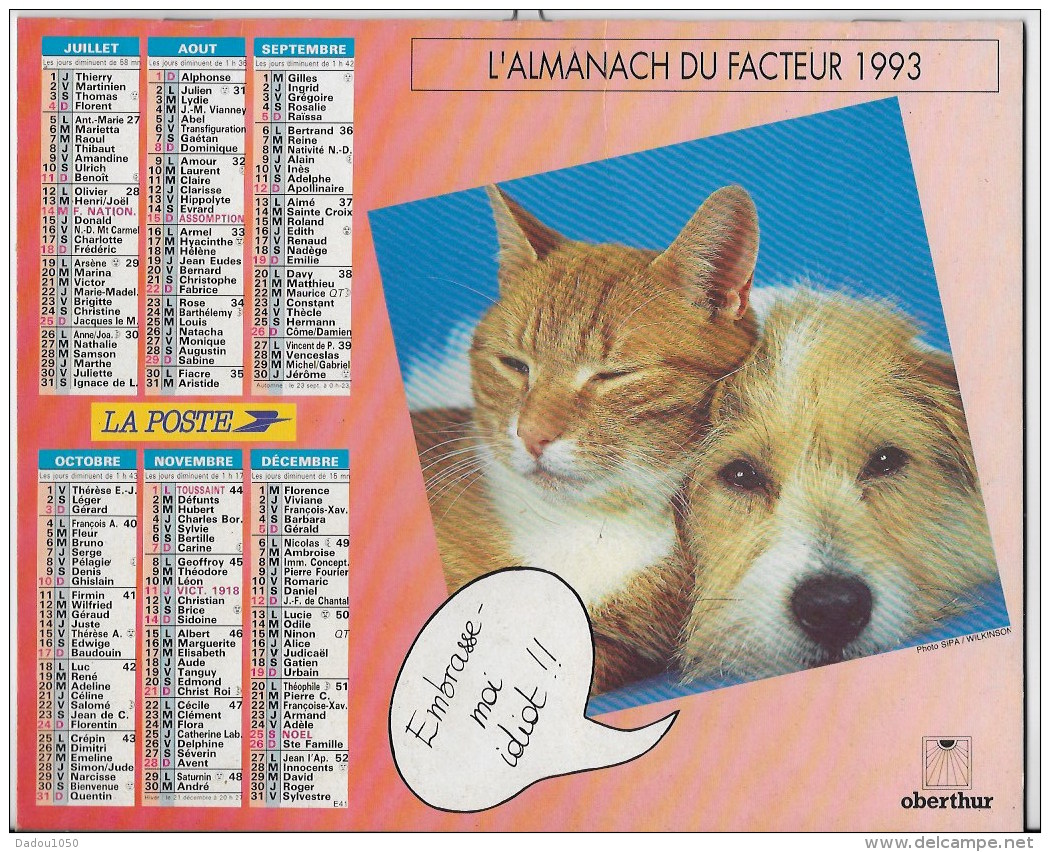 Almanach Du Facteur 1993 - Big : 1991-00