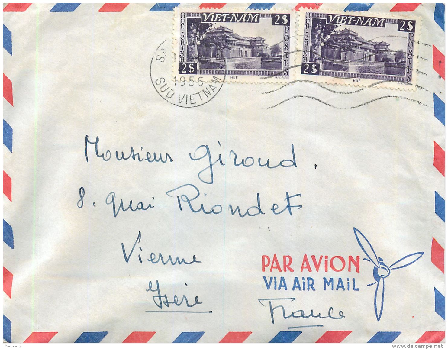 VIETNAM SAÏGON LETTRE LETTER STAMP INDOCHINE - Vietnam