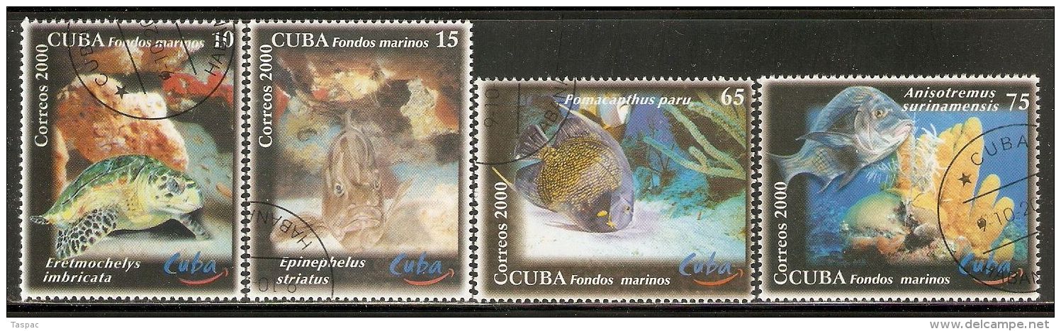 2000 Mi# 4314-4317 Used - Marine Life - Used Stamps