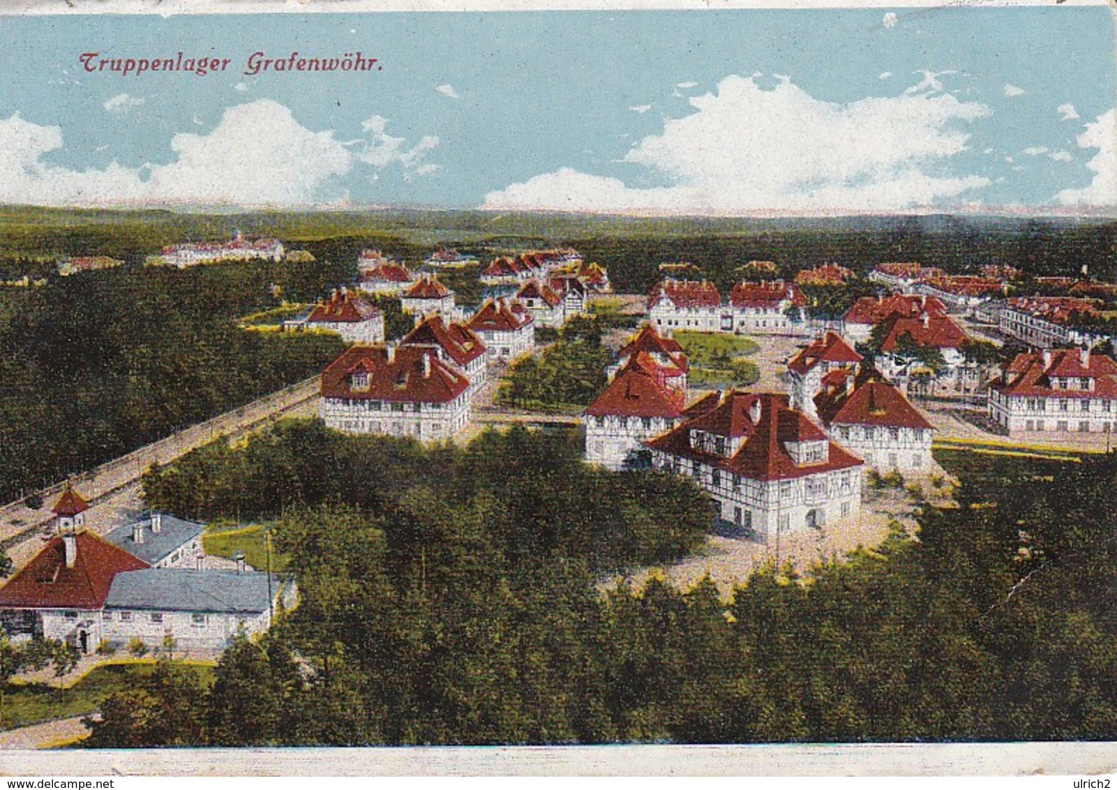AK Truppenlager Grafenwöhr - Feldpost Nahkampfmittel-Kurs III. AK - 1917 (34393) - Glonn