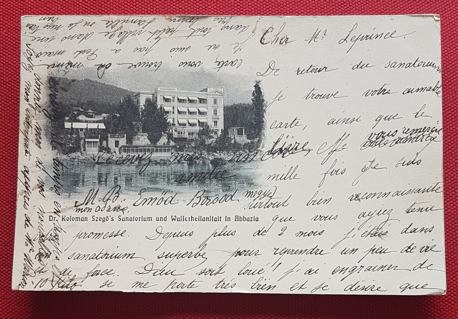 Croatie - Dr. Szegö's Sanatorium Und Wafferheilanftalt In Abbazia - Avant 1904 - 4 Scans - Kroatien