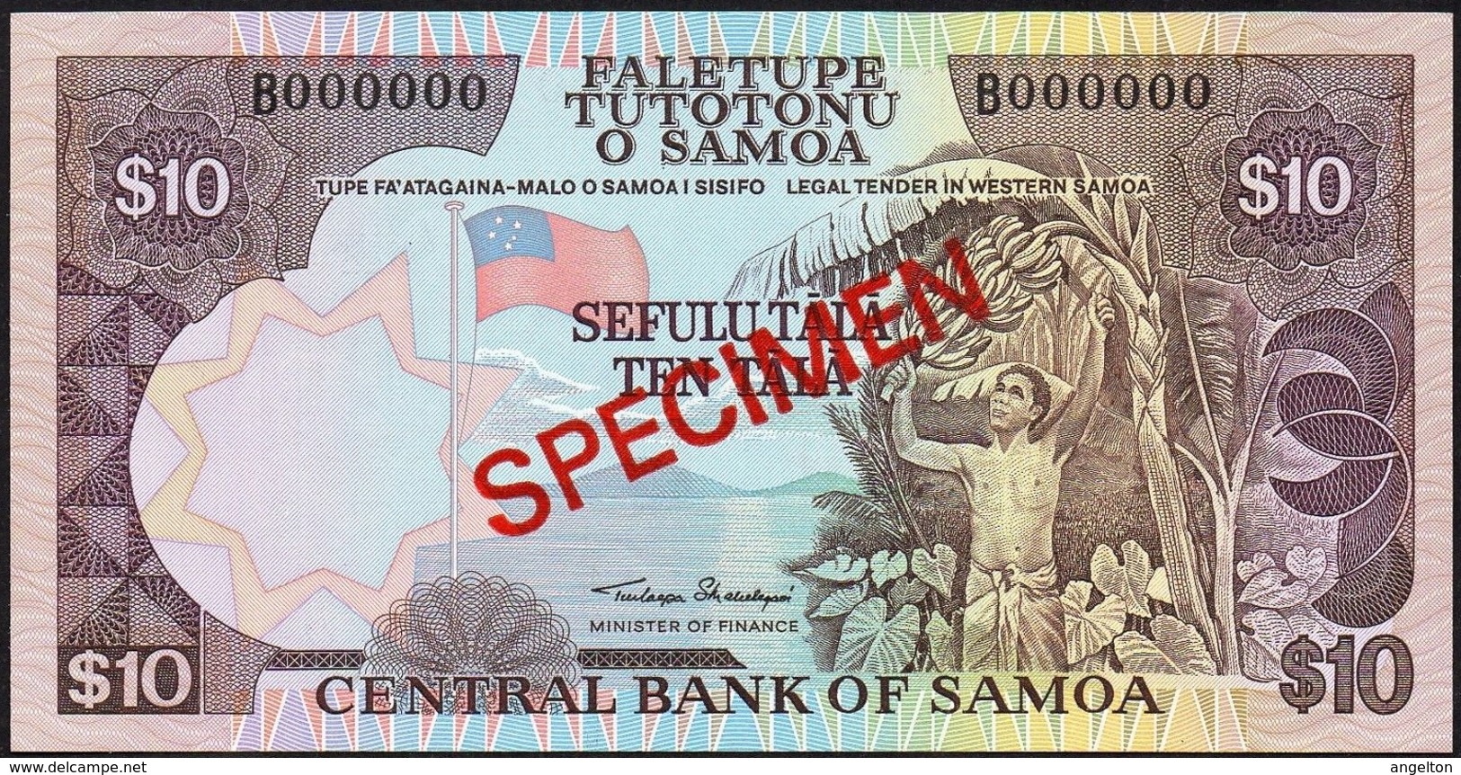 Western Samoa - 10 Tala 1980, *UNC* Specimen - Samoa