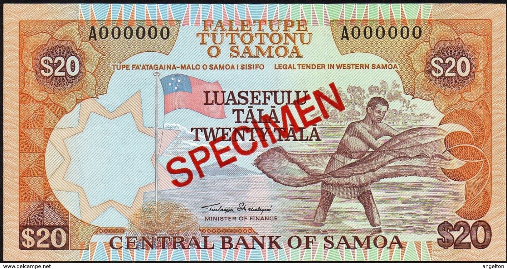 Western Samoa - 20 Tala 1984, *UNC* Specimen - Samoa