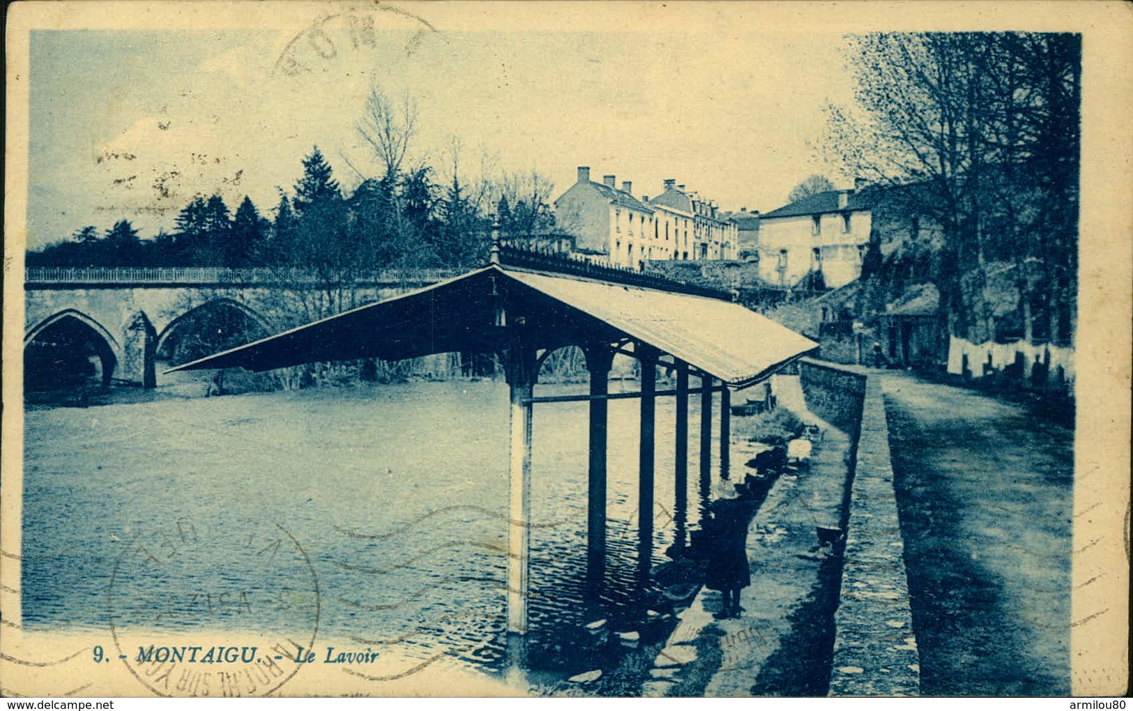 N°743 RRR GG MONTAIGU LE LAVOIR - Montaigu