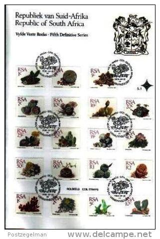 REPUBLIC OF SOUTH AFRICA, 1988, Definitives Succulents,  First Day Cover Card 5.1 - Brieven En Documenten