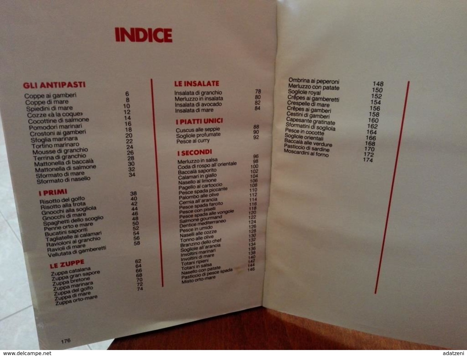 I PIATTI DI MARE 80 RICETTE GLI SPECIALISTI DI GUIDA CUCINA EDIZIONI  MONDADORI STAMPA 1993 PAGINE 177 DIMENSIONI CM 20, - House & Kitchen