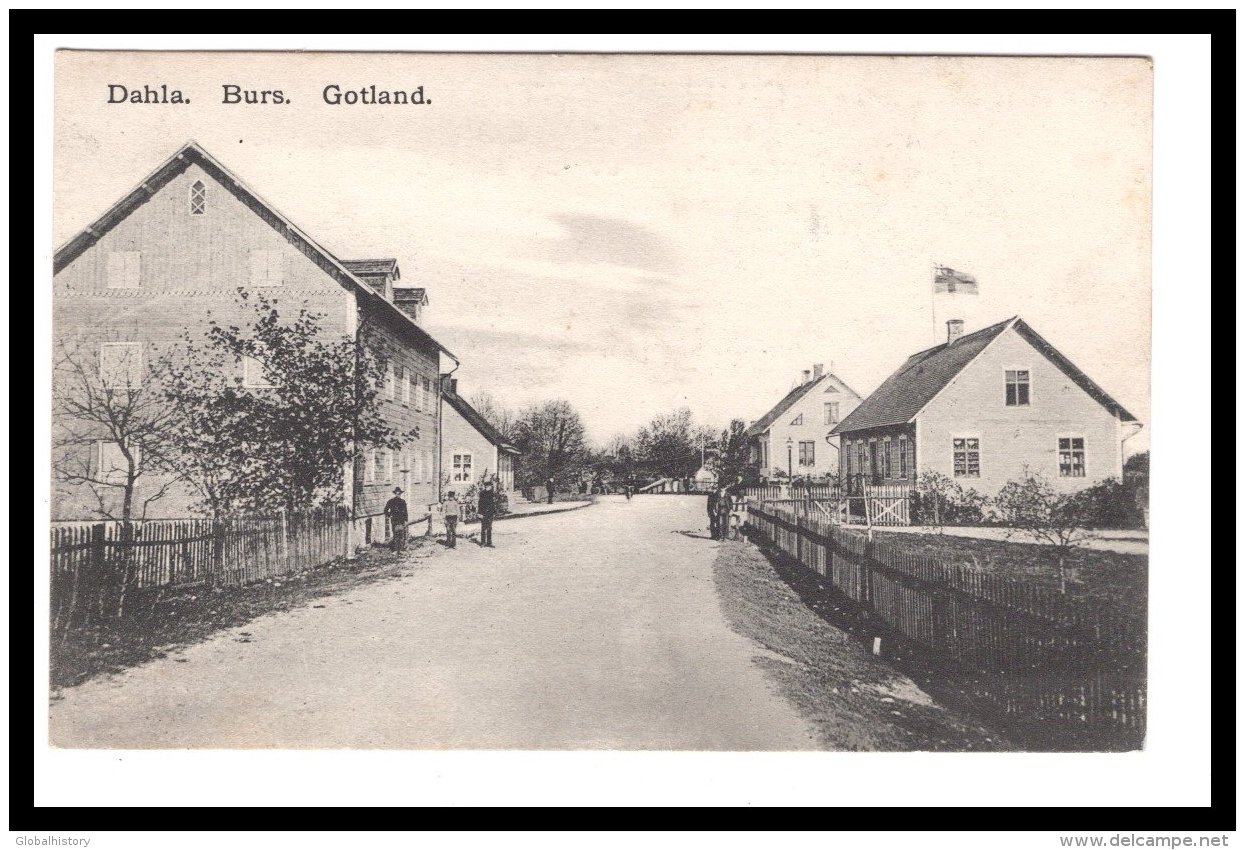 DD2924  SWEDEN  DAHLA. BURS. GOTLAND  POSTCARD - Suède