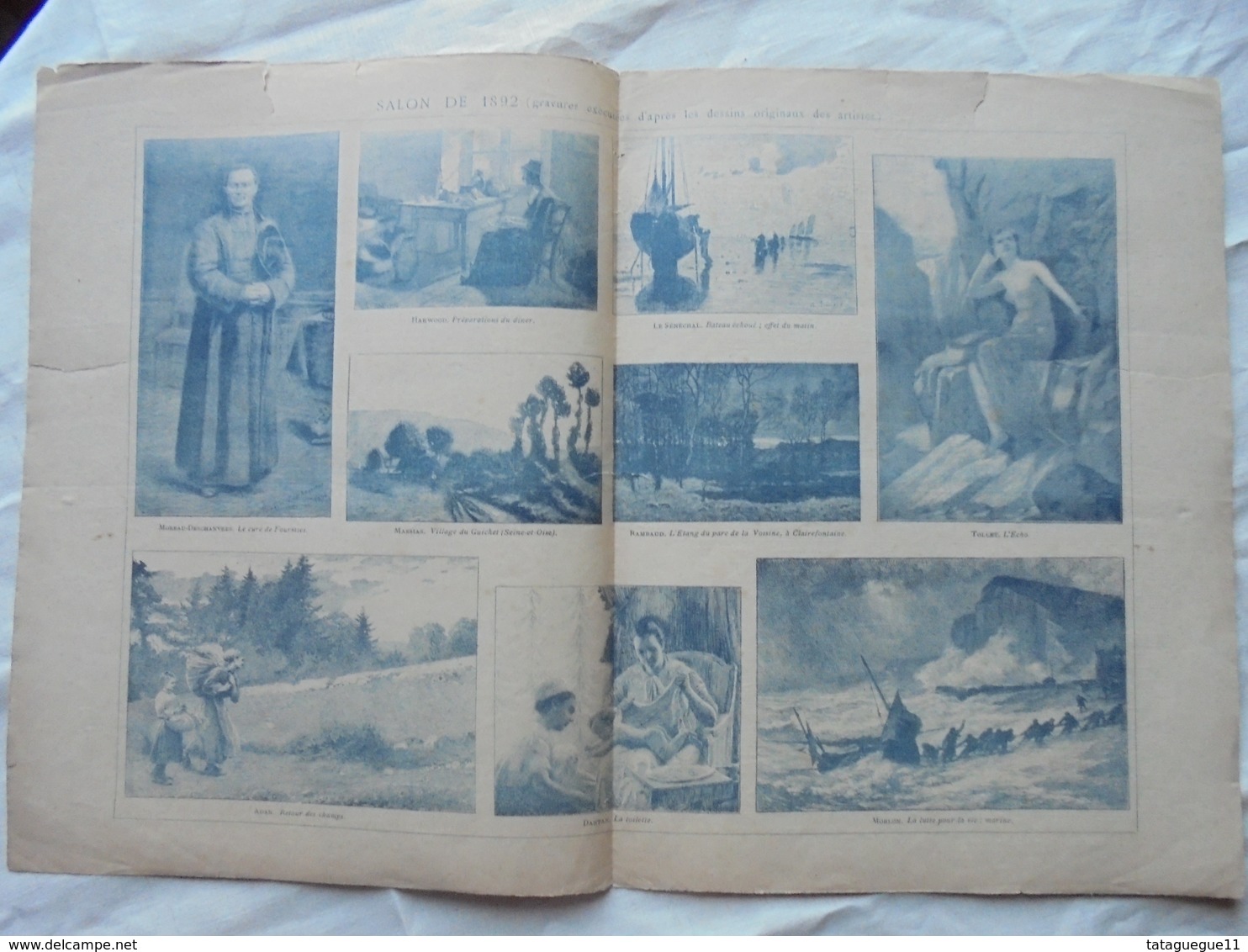 Ancien - Double Page Supplément Anales Politiques Et Littéraires N° 462 5/1892 - Revistas & Catálogos