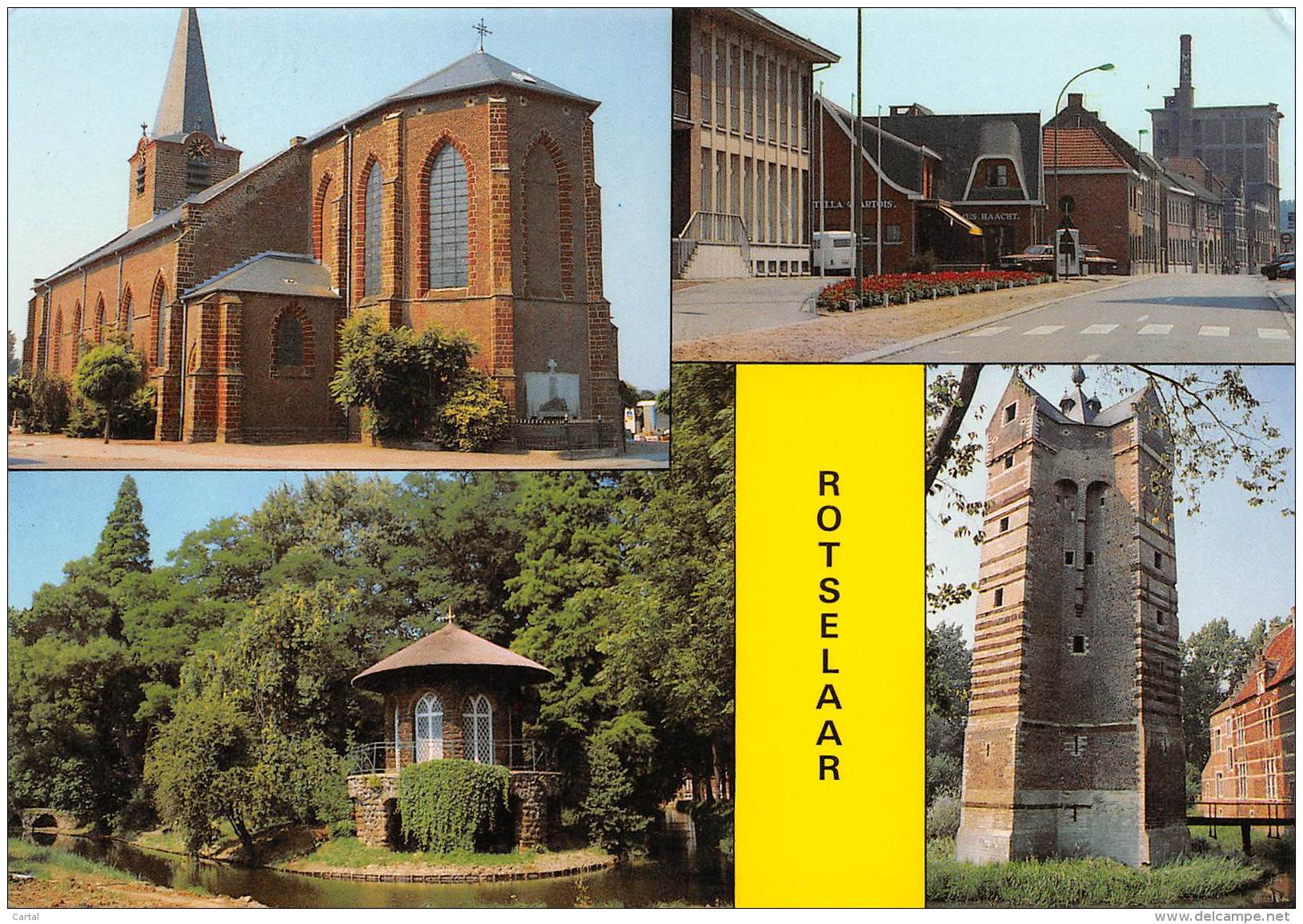 CPM - ROTSELAAR - Kerk, Gemeentehuis, Prieeltje Ingang - Rotselaar