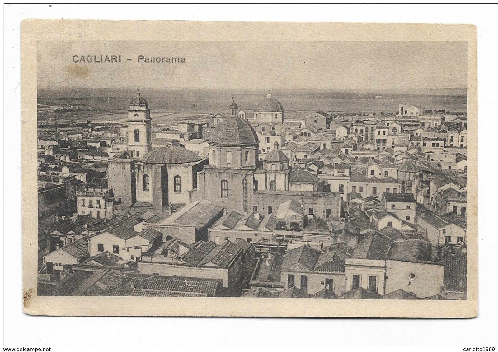 CAGLIARI - PANORAMA 1921  VIAGGIATA FP - Cagliari