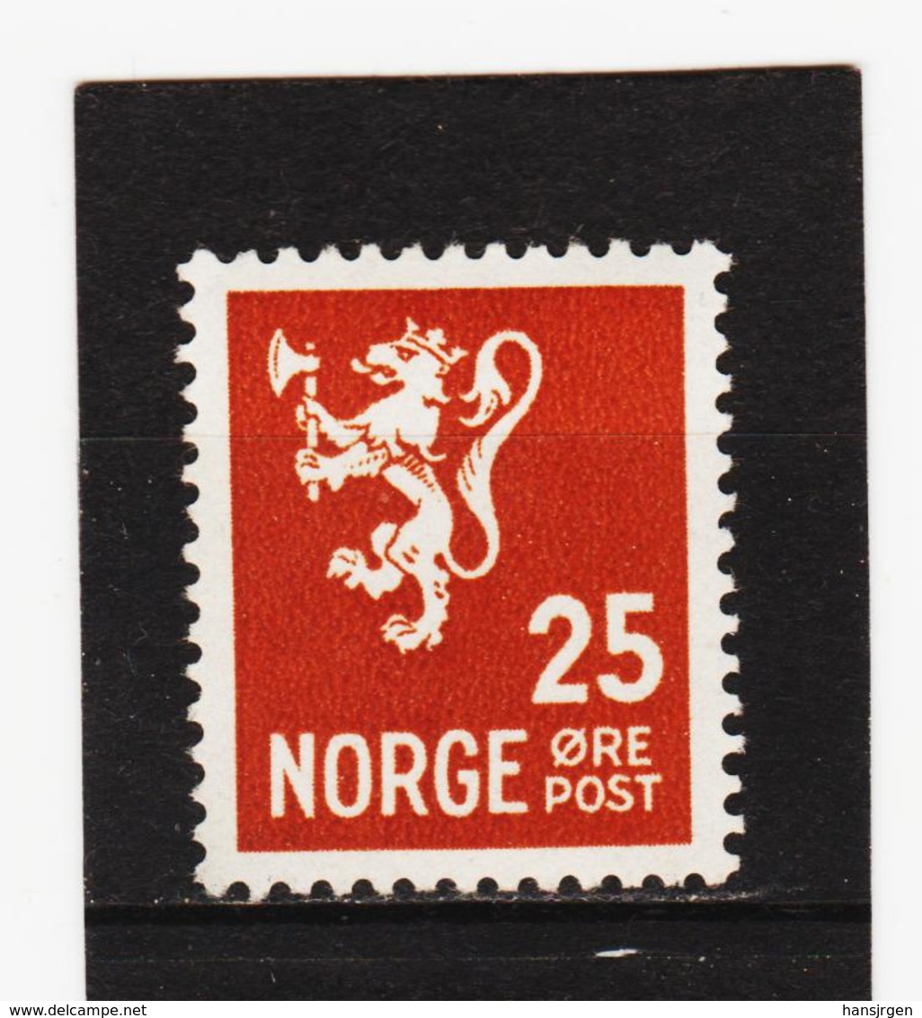 AUA1002  NORWEGEN 1937  MICHL 185 ** Postfrisch  ZÄHNUNG Siehe ABBILDUNG - Ungebraucht