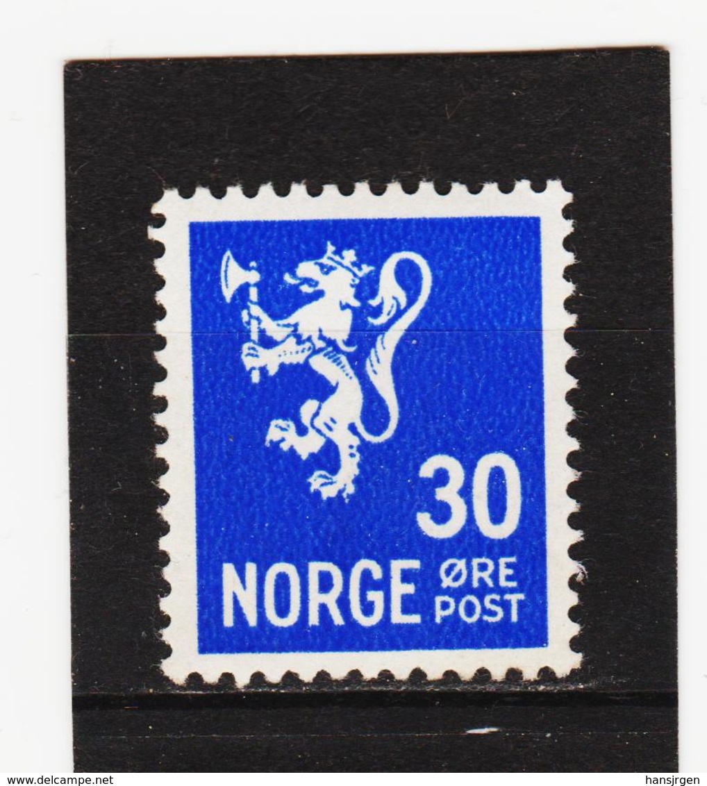 AUA1003  NORWEGEN 1937  MICHL 186 ** Postfrisch  ZÄHNUNG Siehe ABBILDUNG - Ungebraucht