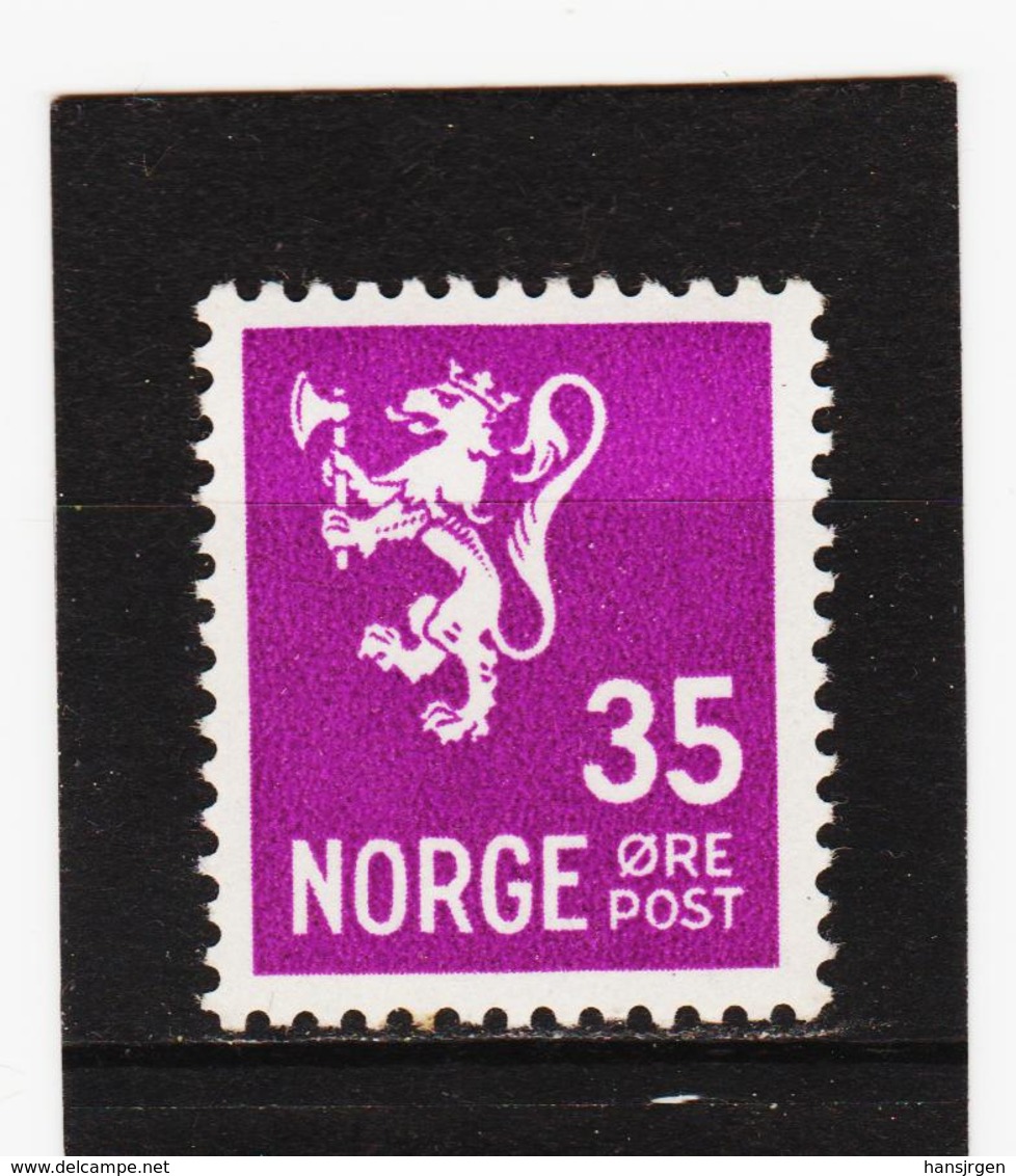 AUA1004  NORWEGEN 1937  MICHL 187 ** Postfrisch  ZÄHNUNG Siehe ABBILDUNG - Unused Stamps