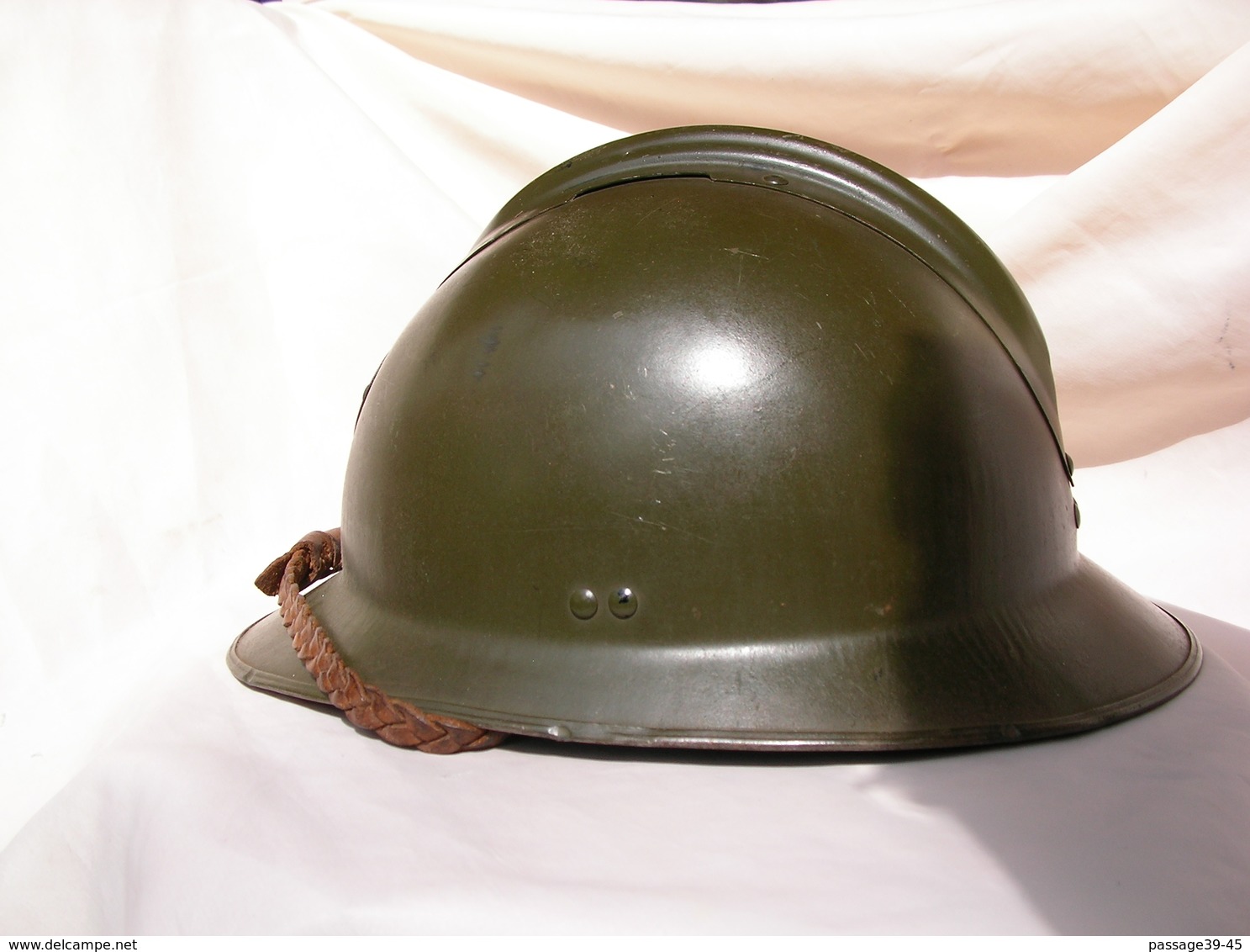 WW2 CASQUE FRANCAIS ADRIAN OFFICIER DE L'ARTILLERIE