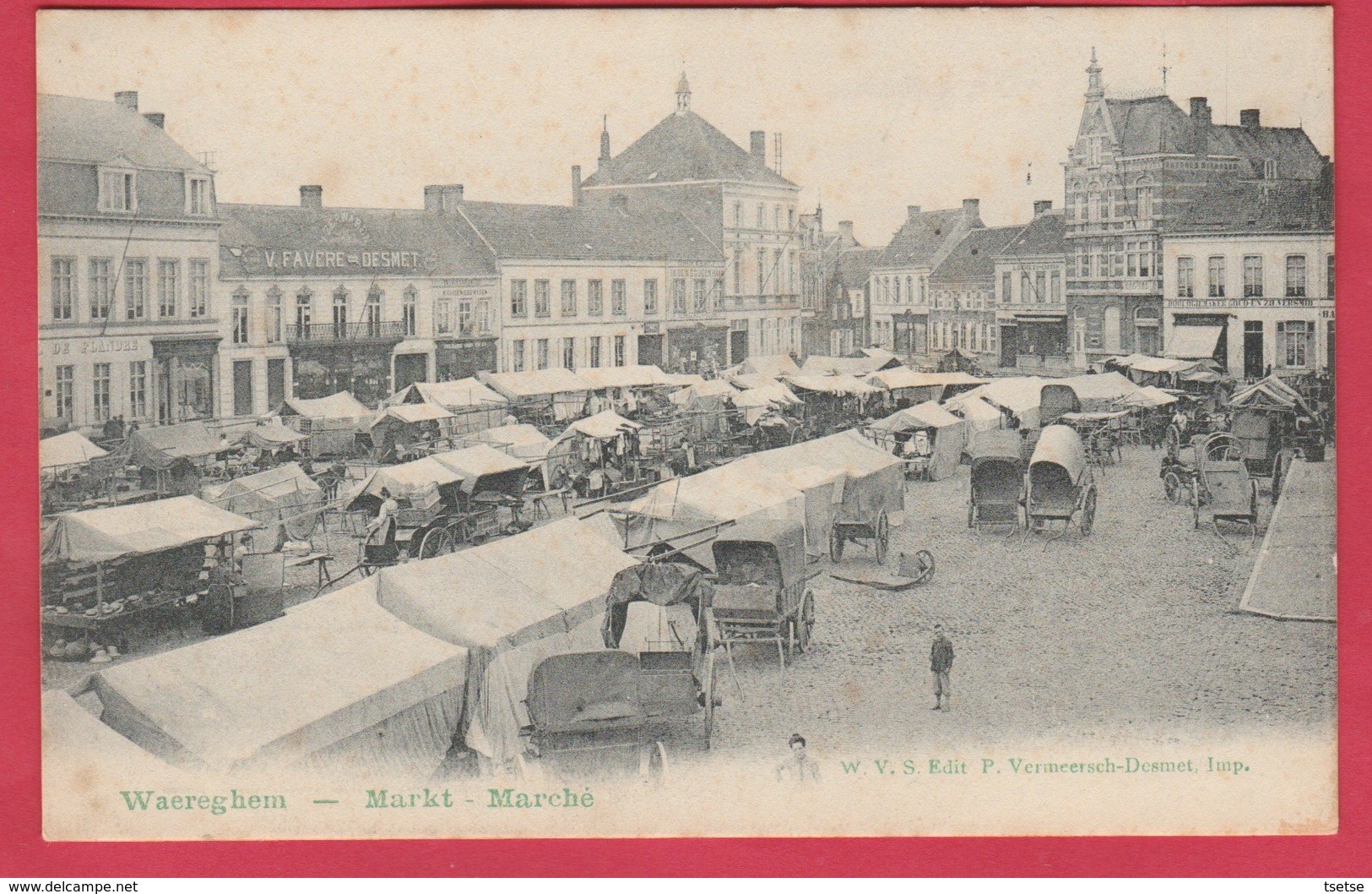 Waregem - Markt  ... Super Geanimeerd  ( Verso Zien ) - Waregem