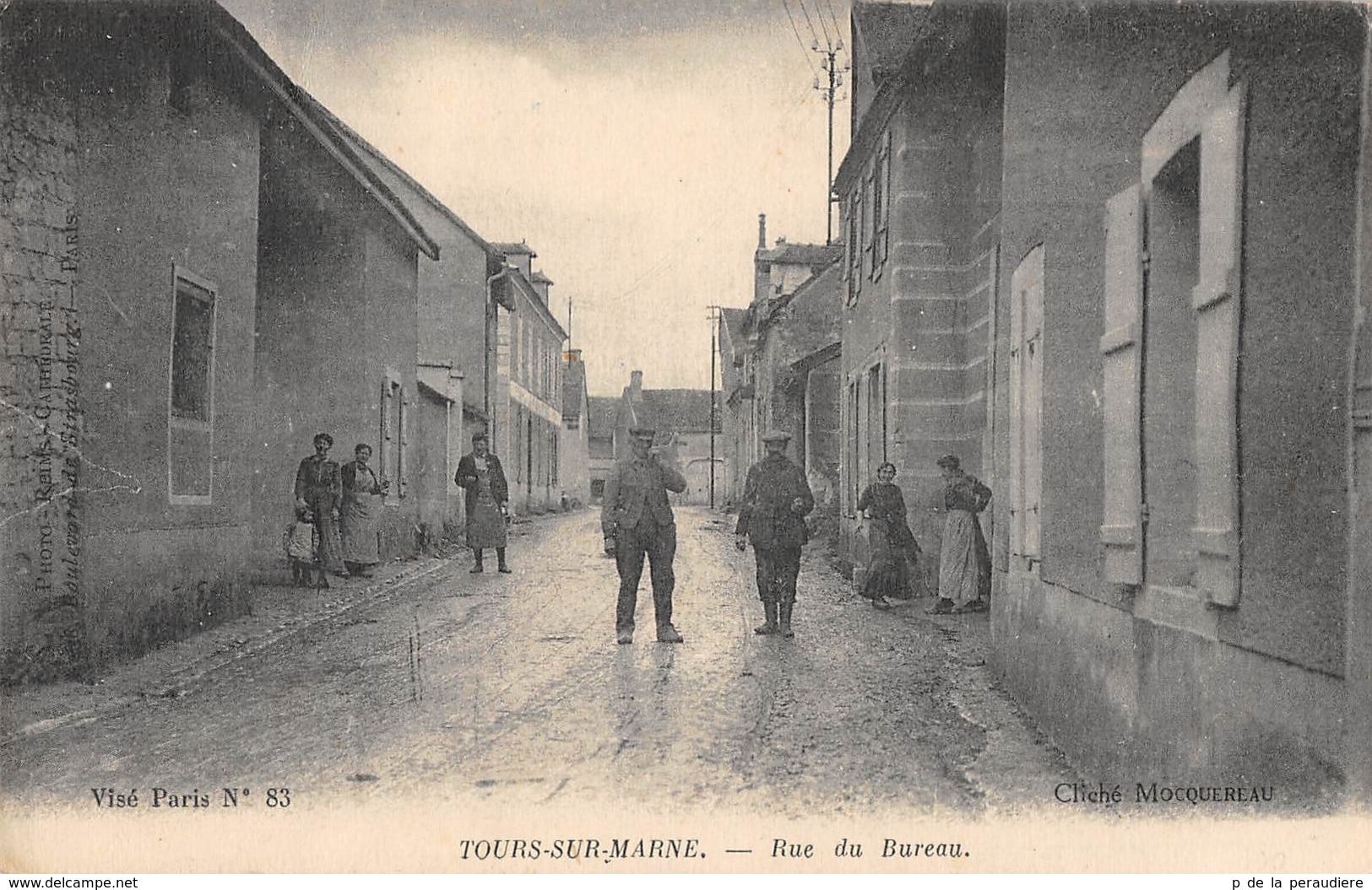 CPA 51 TOURS SUR MARNE RUE DU BUREAU - Autres & Non Classés