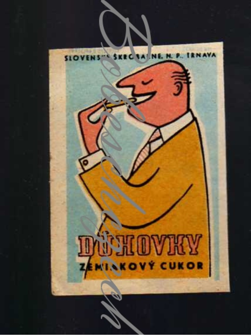 71-164 CZECHOSLOVAKIA 1959 Slovenske Skrobarne Trnava Duhovky - Potato Sugar Amyloid Hydrolyzers Treated - Boites D'allumettes - Etiquettes